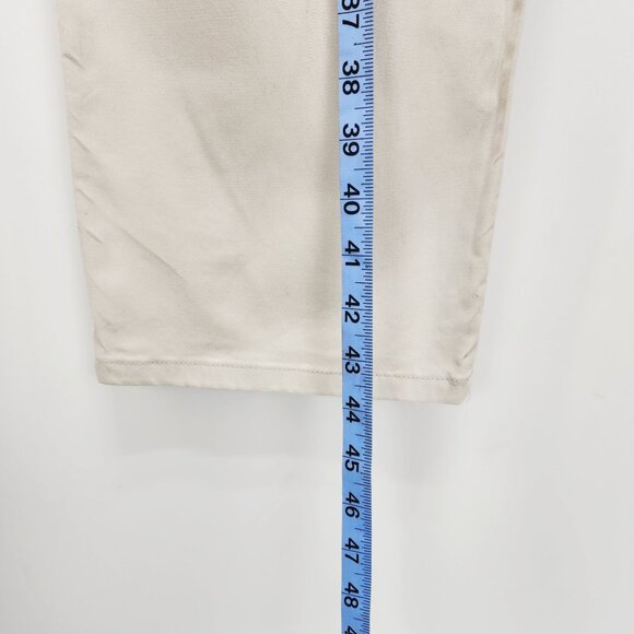 Lee chino pants Womens Relaxed Fit Straight Leg Mid Rise Size 14 Long beige - Picture 11 of 12